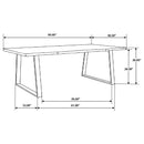 Ditman Live Edge Dining Table Grey Sheesham and Black image