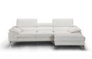 J&M Furniture Alice Right Hand Facing Chaise Sectional in White image