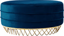 Revolve Navy Velvet Ottoman/Coffee Table image
