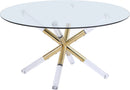 Mercury Acrylic/Gold Coffee Table image
