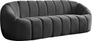 Elijah Grey Velvet Sofa image