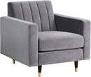 Lola Grey Velvet Chair image