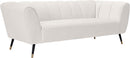 Beaumont Cream Velvet Sofa image