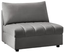 Jacob Grey Velvet Armless image