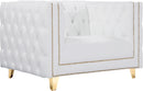Michelle White Faux Leather Chair image
