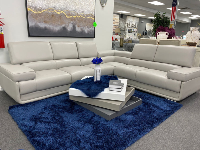 2119ES Leather Sectional