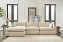 10006-16-46-65 3-Piece Sectional in Linen