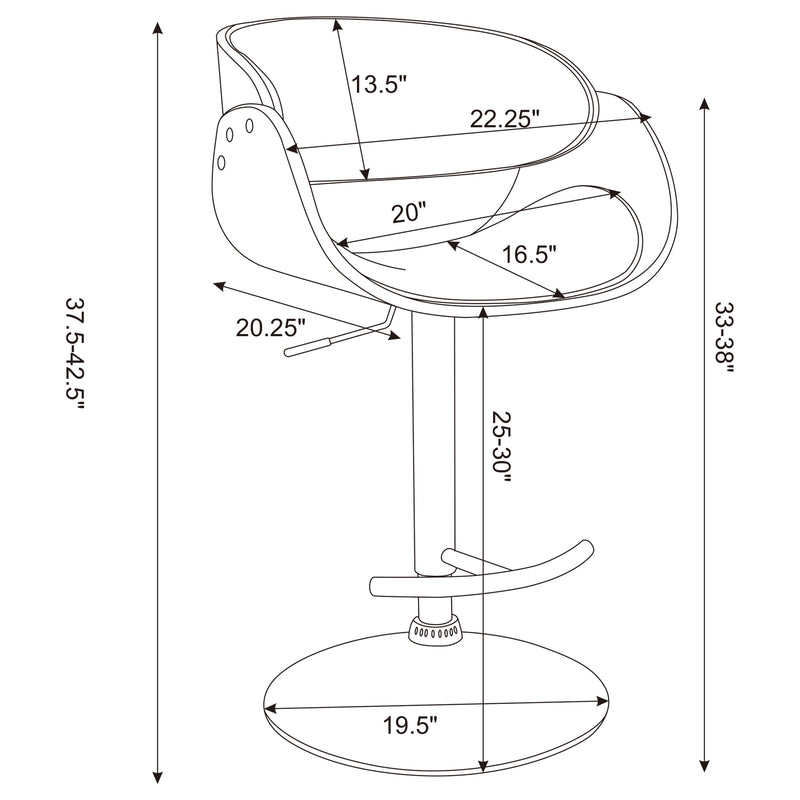 Dana Adjustable Bar Stool