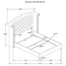 Melody Wingback Bed