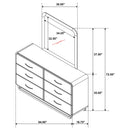 Amsbury Dresser With Mirror