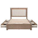 Kenora Panel Platform Storage Bed with LED Lighting