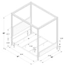 Zimmerlee Canopy Panel Bed