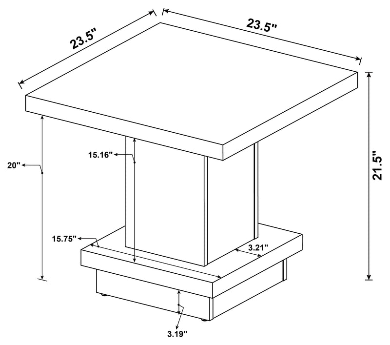 Reston End & Side Table