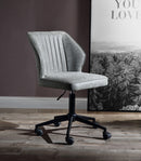 Pakuna Vintage Gray PU & Black Office Chair image