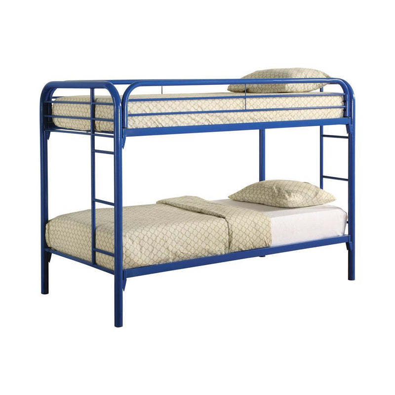 Morgan Twin Over Twin Bunk Bed Blue