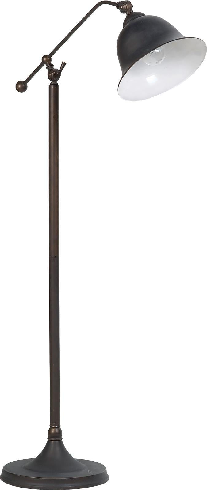 Eduardo Bell Shade Floor Lamp Dark Bronze