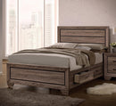 Kauffman Queen Panel Bed Washed Taupe