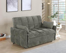 Cotswold Tufted Cushion Sleeper Sofa Bed Dark Grey