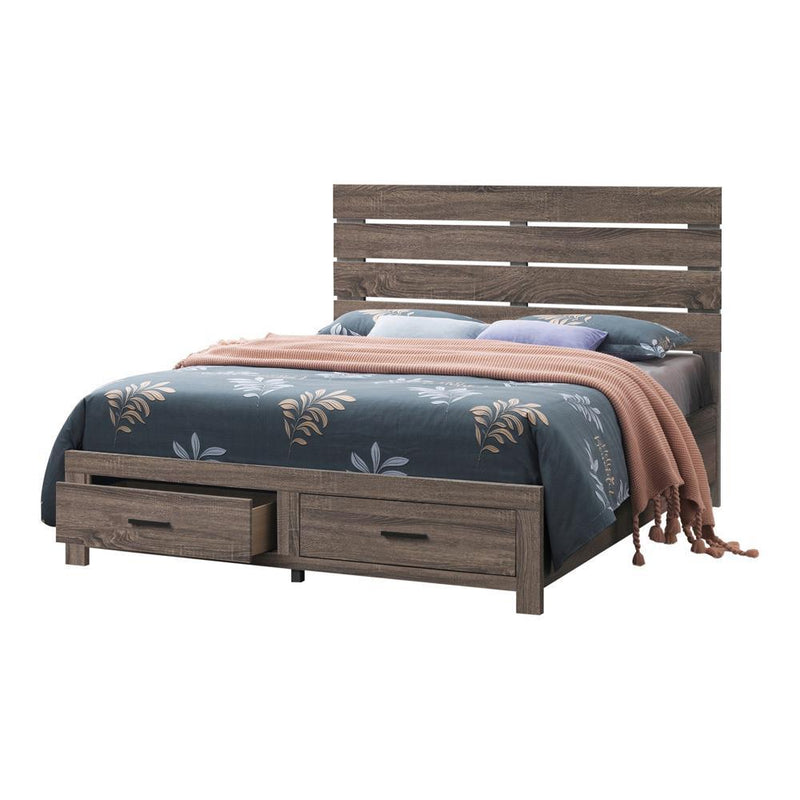 Brantford Eastern King Panel Bed Barrel Oak