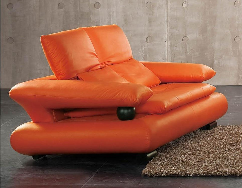 ESF Furniture 410 Loveseat in Flare Orange