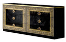 ESF Furniture Aida Double Dresser in Black w/ Gold image