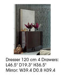 ESF Furniture Barcelona Mirror in Dark Brown image
