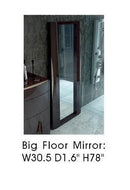 ESF Furniture Barcelona Standing Mirror in Dark Brown image