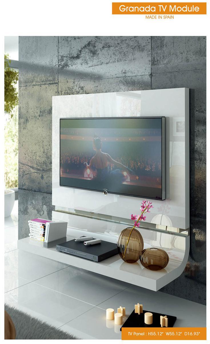 ESF Furniture Granada TV Panel in White