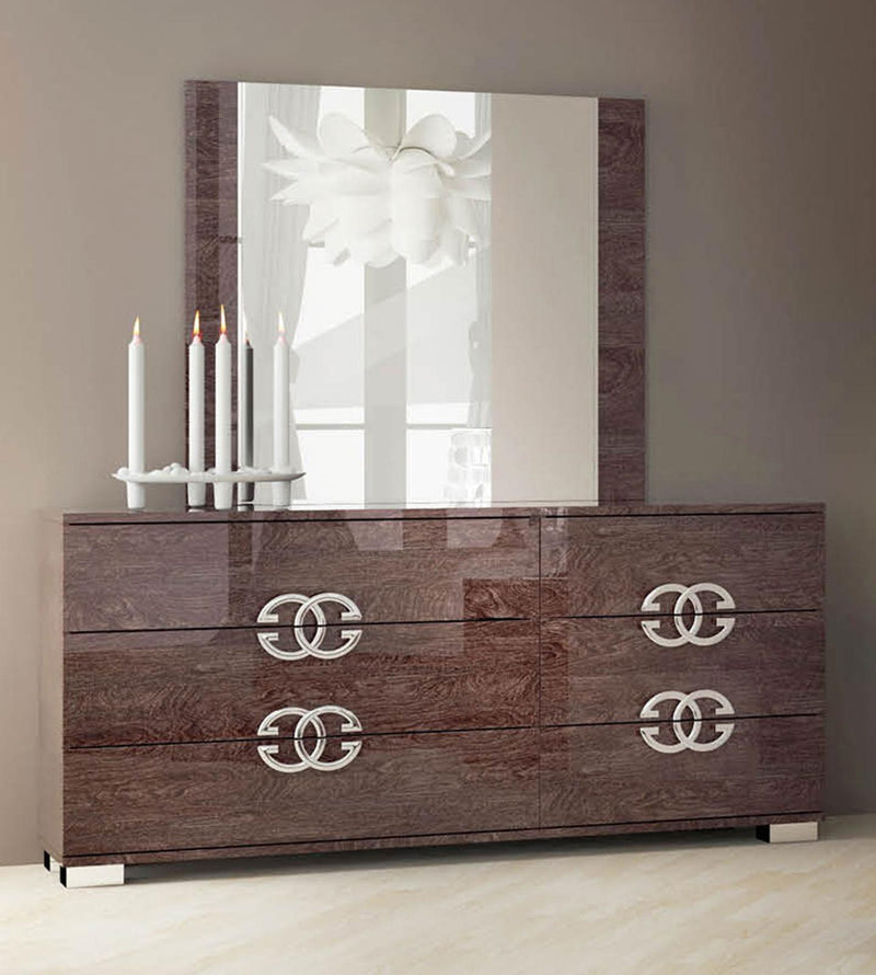 ESF Furniture Prestige Mirror in Cognac Birch