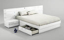 ESF Furniture Sara King Platform with Storage Bed in White image