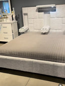 bed with a cup holders