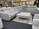6 PCs Sectional with 3 power Recliners, Bluetooth, wireless charge