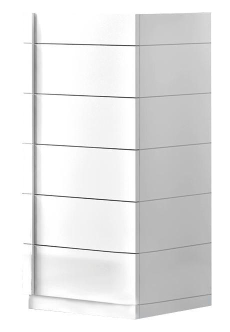 J&M Amora 6 Drawer Chest in White Lacquer image