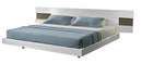 J&M Amora Queen Platform Bed in White Lacquer image