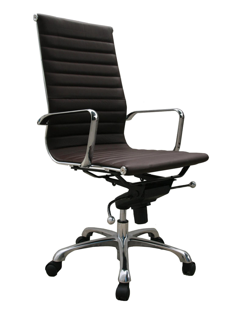 J&M Comfy High Back Brown Office Chair image