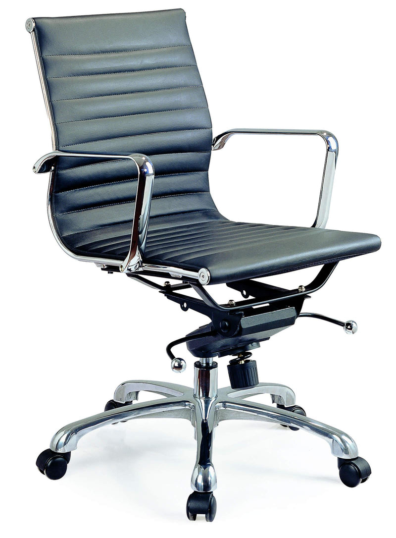 J&M Comfy Low Back Black Office Chair image