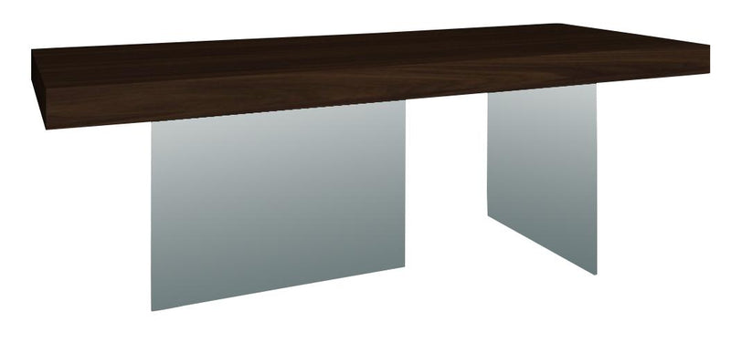 J&M Float Rectangular Dining Table in Dark Oak image