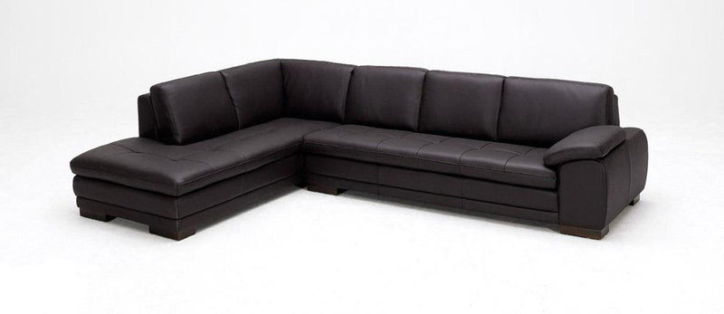 J&M Furniture 625 Italian Leather Sectional LAF in Brown image