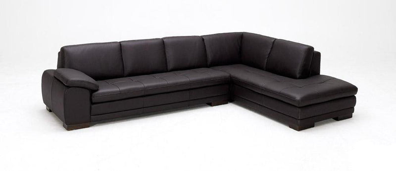 J&M Furniture 625 Italian Leather Sectional RAF in Brown image