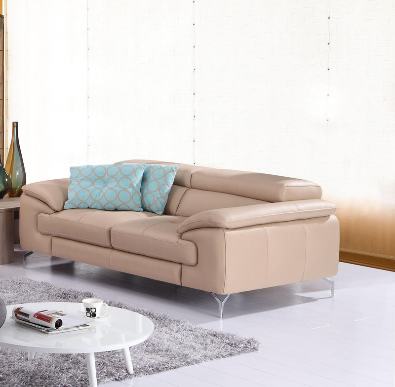 J&M Furniture A973 Italian Leather Sofa  in Peanut image