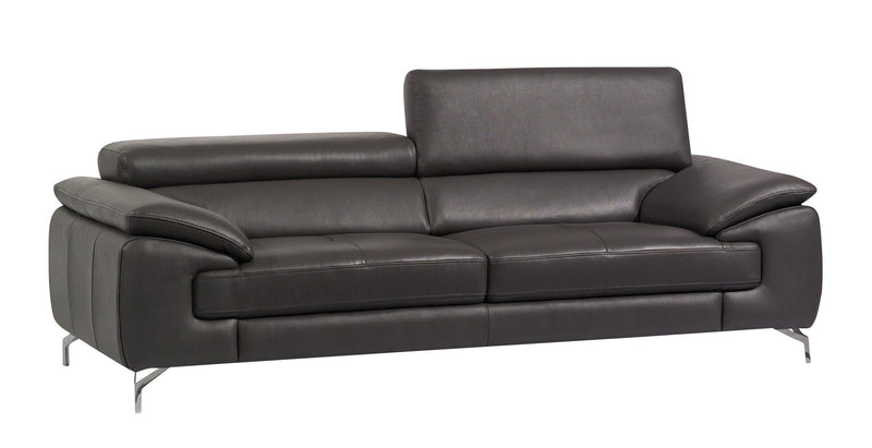 J&M Furniture A973 Italian Leather Sofa  in Slate Grey image