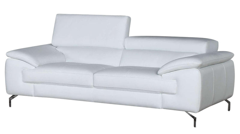 J&M Furniture A973 Italian Leather Sofa  in White image