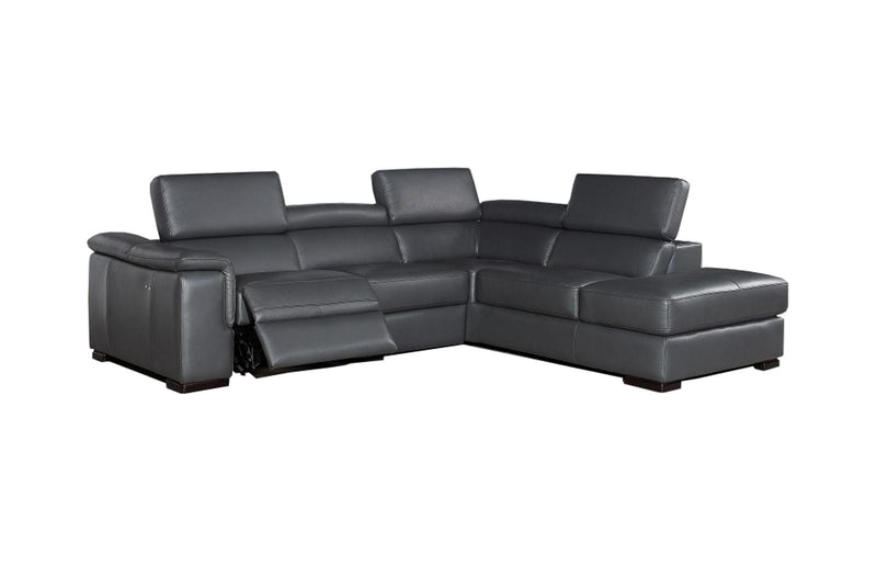J&M Furniture Agata in Right Hand Facing Chaise Sectional in Slate Grey image