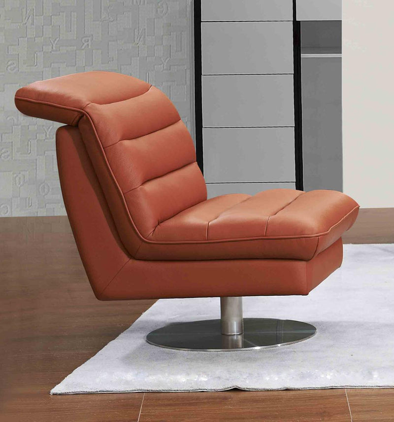 J&M Furniture Astro Swivel Chair in Pumpkin image