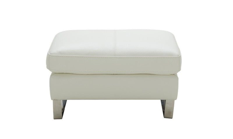 J&M Furniture Constantin Ottoman in White image