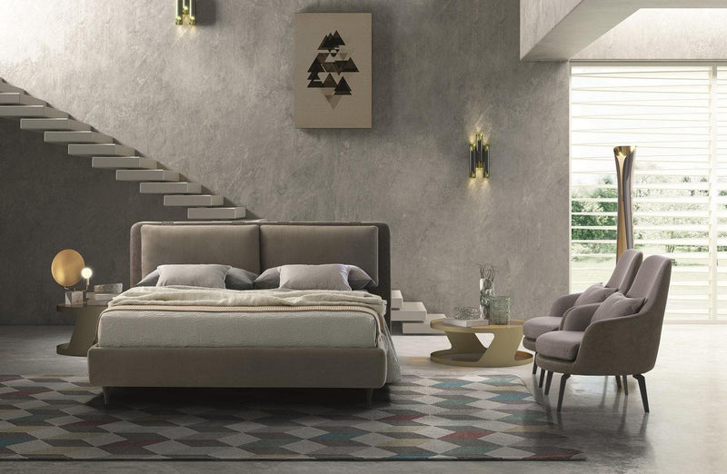 J&M Furniture Cortina King Platform Bed in Taupe image