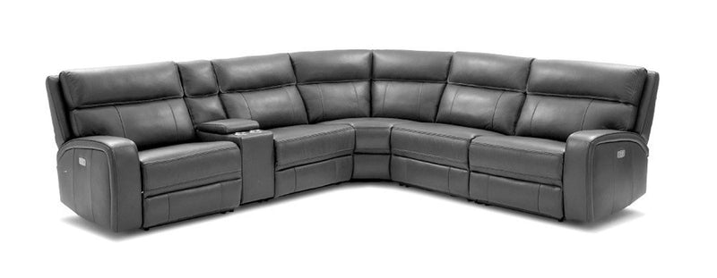 J&M Furniture Cozy 6pc Motion Sectional in Grey image
