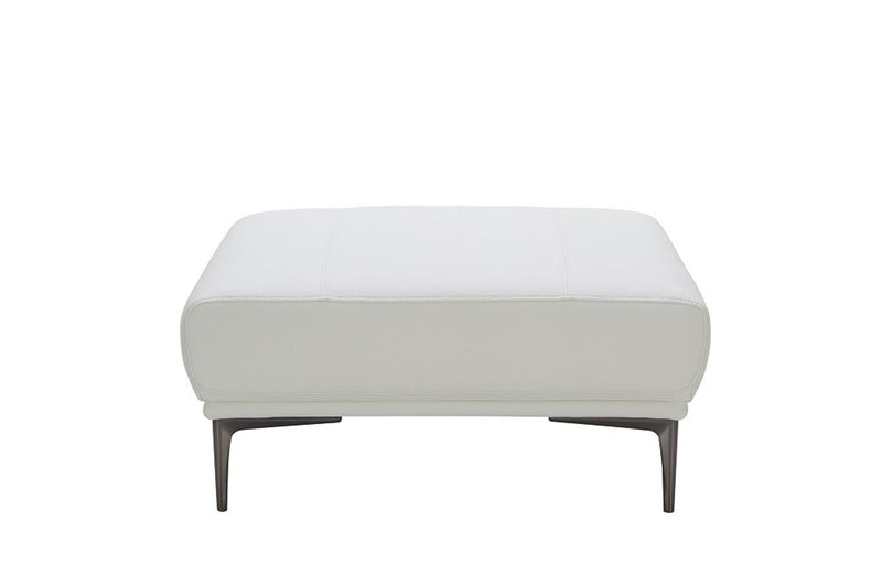 J&M Furniture Davos Ottoman in White image