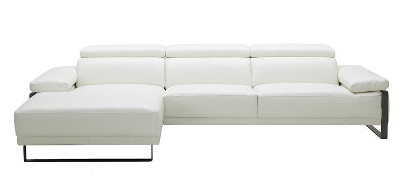 J&M Furniture Fleurier Left Hand Facing Chaise Sectional in White image