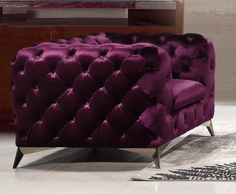 J&M Furniture Glitz Chair in Purple image